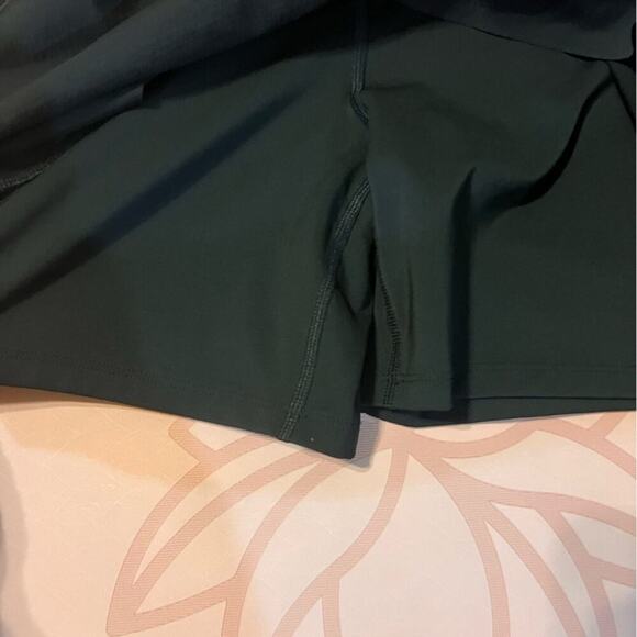 Athleta Black Trekkie Active Skirt Workout Zipper Pockets Drawstring Women's 10 - Picture 4 of 8